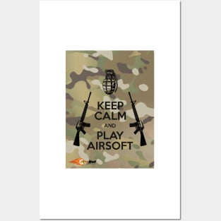 KEEP CALM and PLAY AIRSOFT, TACTICOOL STYLE Posters and Art